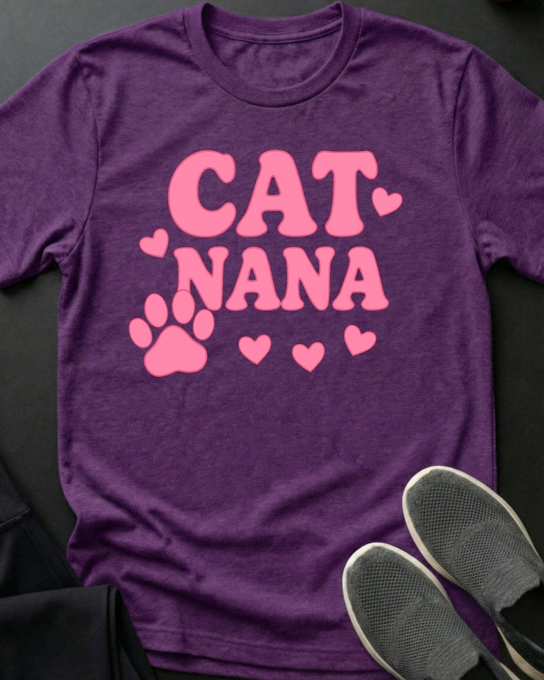 Cat Nana Tee Gift For Grandma
