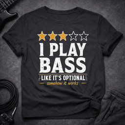 Like Its Optional T Shirt Gift For Bass Player