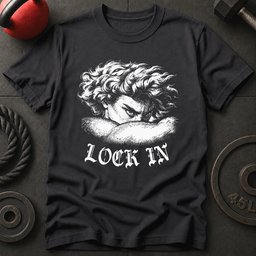 Lock In Fallen Angel T Shirt Gift For Fitness Lover
