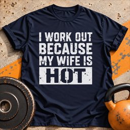 I Work Out Because Wife T Shirt Gift For Fitness Lover