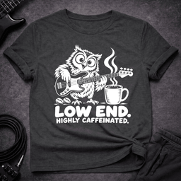 Highly Caffeinated T Shirt Gift For Bass Player