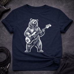 Grizzly Bass T Shirt Gift For Bass Player
