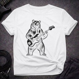 Grizzly Bass T Shirt Gift For Bass Player