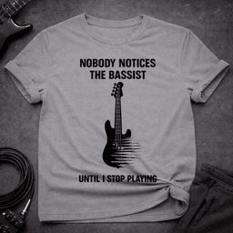 Until I Stop Playing T Shirt Gift For Bass Player