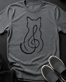 Cat In Treble Tee Gift For Cat Lover