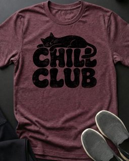 Chill Club Tee Gift For Cat Lover
