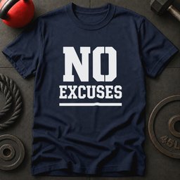 No Excuses Gym T Shirt Gift For Fitness Lover