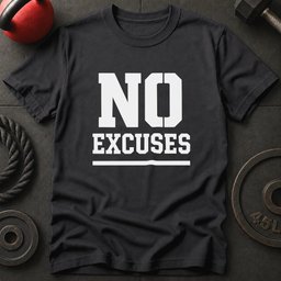 No Excuses Gym T Shirt Gift For Fitness Lover