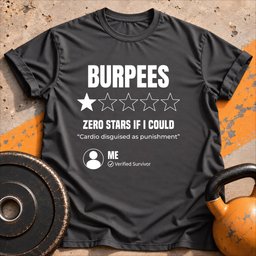 Burpees Review T Shirt Gift For Fitness Lover