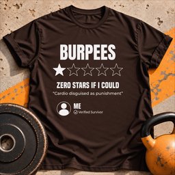 Burpees Review T Shirt Gift For Fitness Lover