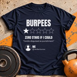 Burpees Review T Shirt Gift For Fitness Lover