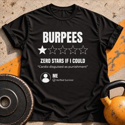 Burpees Review T Shirt Gift For Fitness Lover