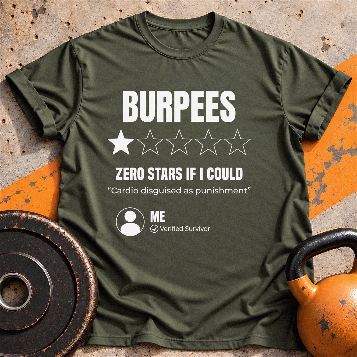 Burpees Review T Shirt Gift For Fitness Lover