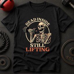 Dead Inside Still Lifting T Shirt Gift For Fitness Lover