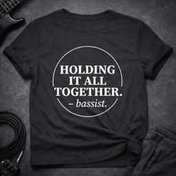 Holding IT Together T Shirt Gift For Bass Player