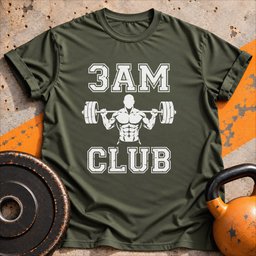 3am Club Gym T Shirt Gift For Fitness Lover