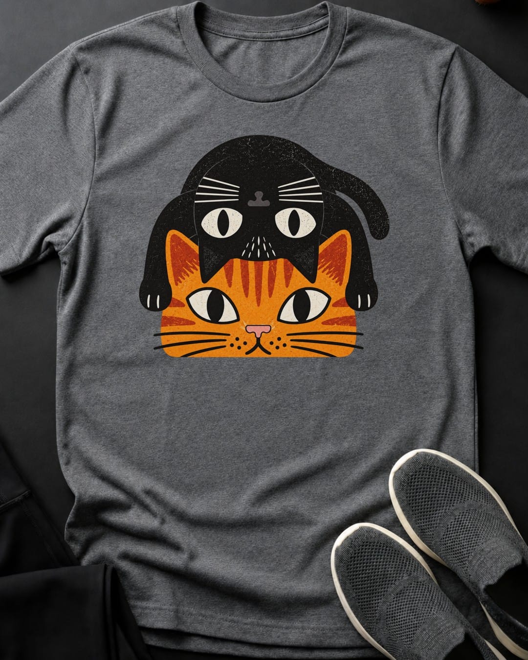 Cat Pile Tee Gift For Cat Lover