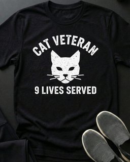 Cat Veteran Tee Gift For Cat Lover