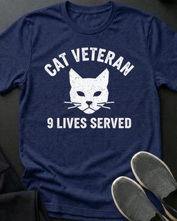 Cat Veteran Tee Gift For Cat Lover