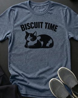 Biscuit Time Tee Gift For Cat Lover