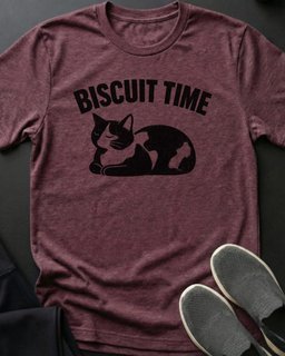 Biscuit Time Tee Gift For Cat Lover