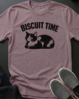 Biscuit Time Tee Gift For Cat Lover