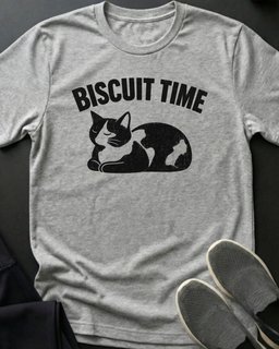 Biscuit Time Tee Gift For Cat Lover