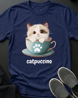 Catpuccino Tee Gift For Cat Lover