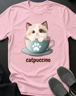 Catpuccino Tee Gift For Cat Lover