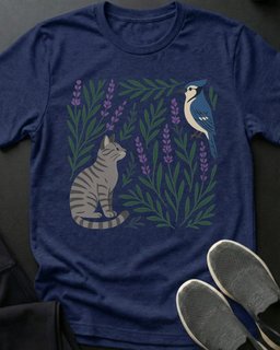 Blue Jay Tee Gift For Cat Lover