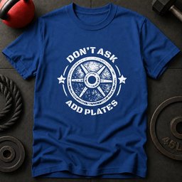 Dont Ask Add Plates T Shirt Gift For Fitness Lover