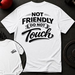 Not Friendly T Shirt Gift For Fitness Lover