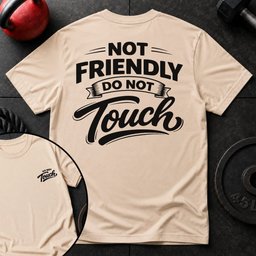 Not Friendly T Shirt Gift For Fitness Lover