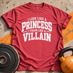 Train Like Villain T Shirt Gift For Fitness Lover