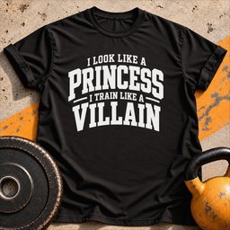 Train Like Villain T Shirt Gift For Fitness Lover