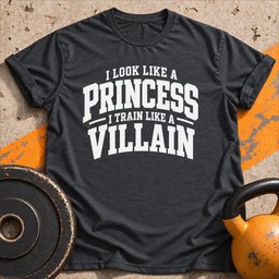 Train Like Villain T Shirt Gift For Fitness Lover