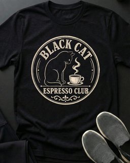 Expresso Club Tee Gift For Cat Lover
