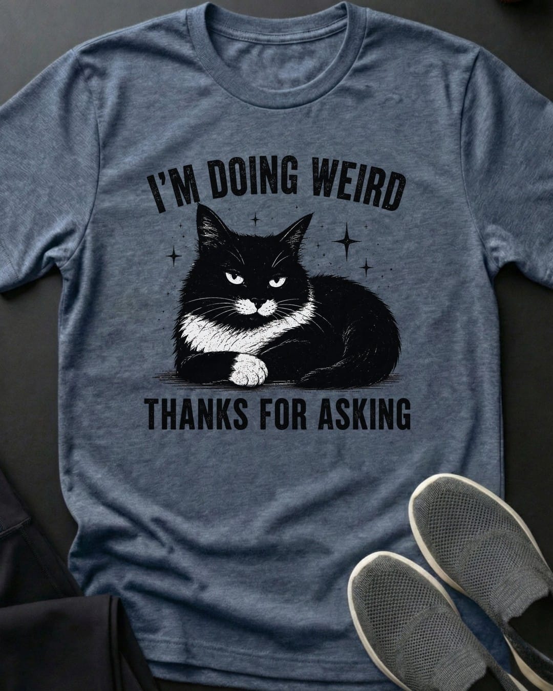 Doing Weird Tee Gift For Cat Lover