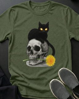 Dandilion Tee Gift For Cat Lover