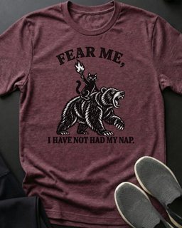 Fear Me No Nap Tee Gift For Cat Lover