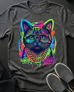 Midnight Cool Cat Tee Gift For Cat Lover