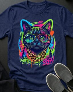 Midnight Cool Cat Tee Gift For Cat Lover