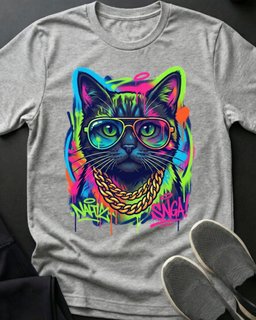 Midnight Cool Cat Tee Gift For Cat Lover