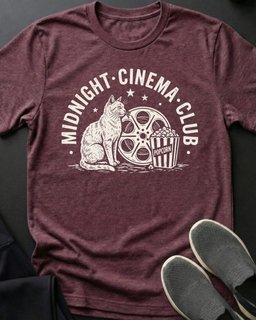 Midnight Cinema Tee Gift For Cat Lover