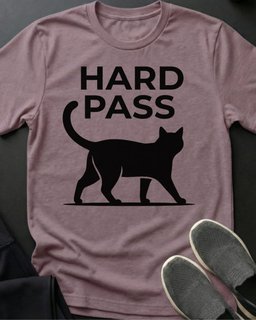 Hard Pass Tee Gift For Cat Lover