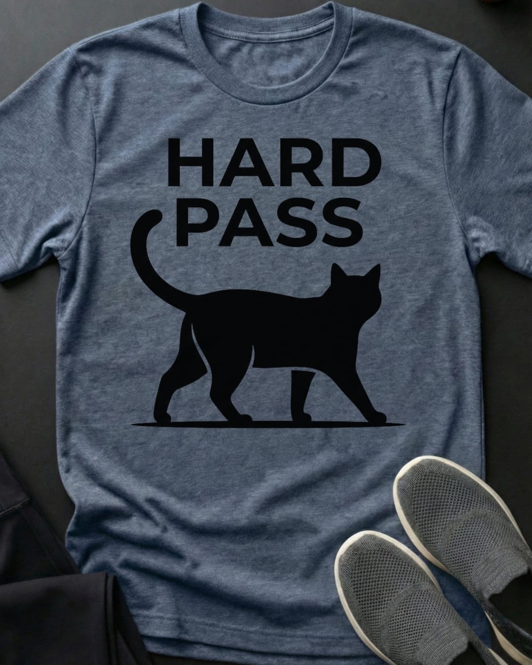 Hard Pass Tee Gift For Cat Lover