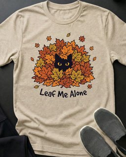 Leave Me Alone Tee Gift For Cat Lover