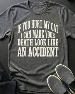 If You Hurt My Cat Tee Gift For Cat Lover