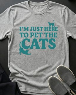 Just Here Tee Gift For Cat Lover