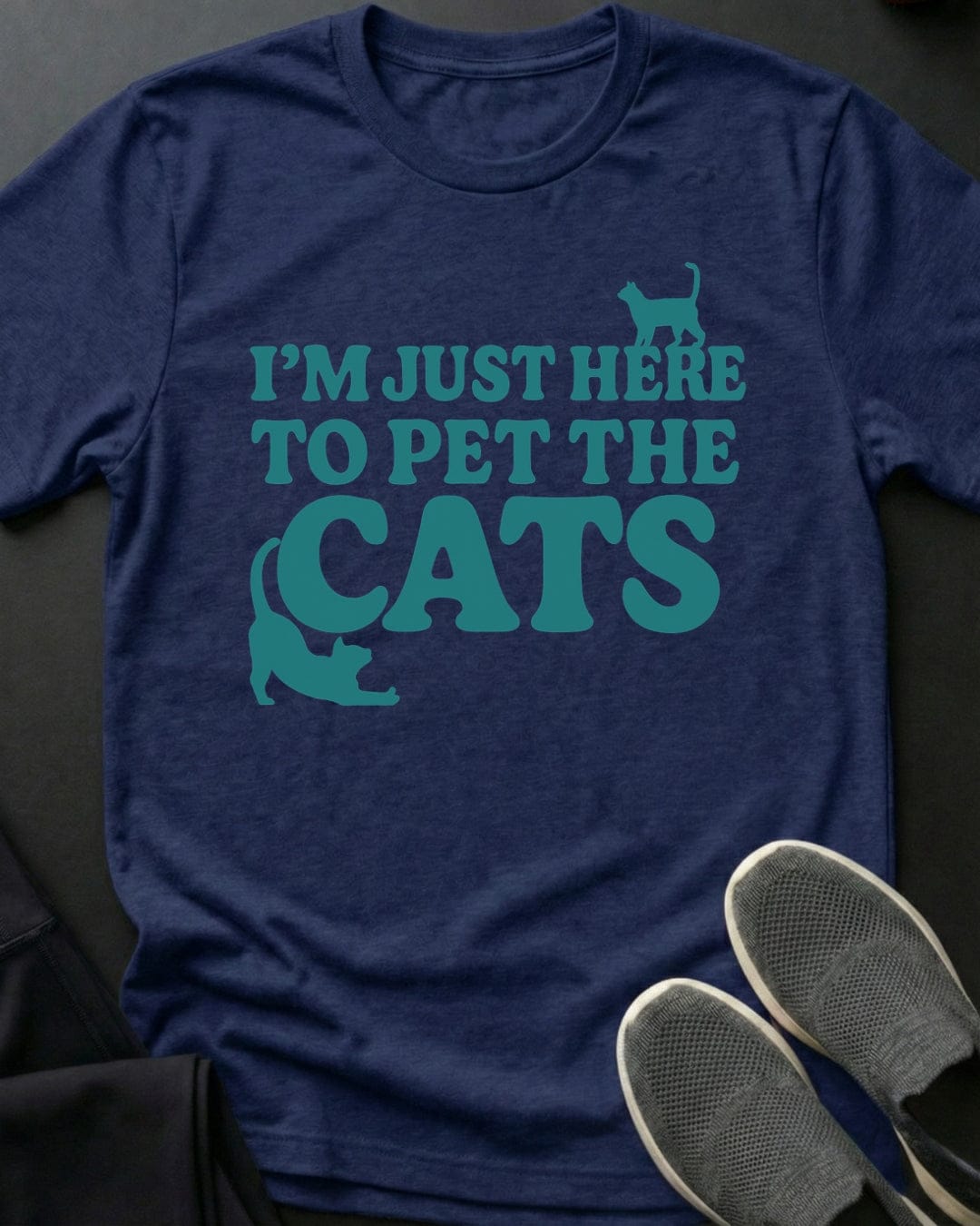 Just Here Tee Gift For Cat Lover